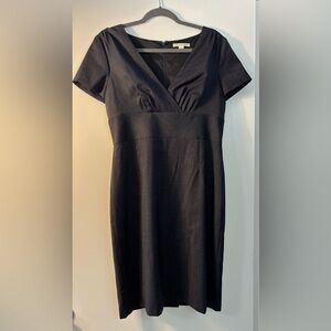 BANANA REPUBLIC Dark Gray Wool Blend Sheath Dress Beautiful Condition Size 10